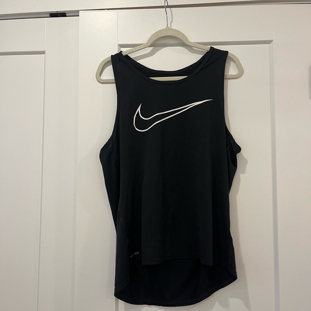 Black Dri-fit NIKE muscle tank top